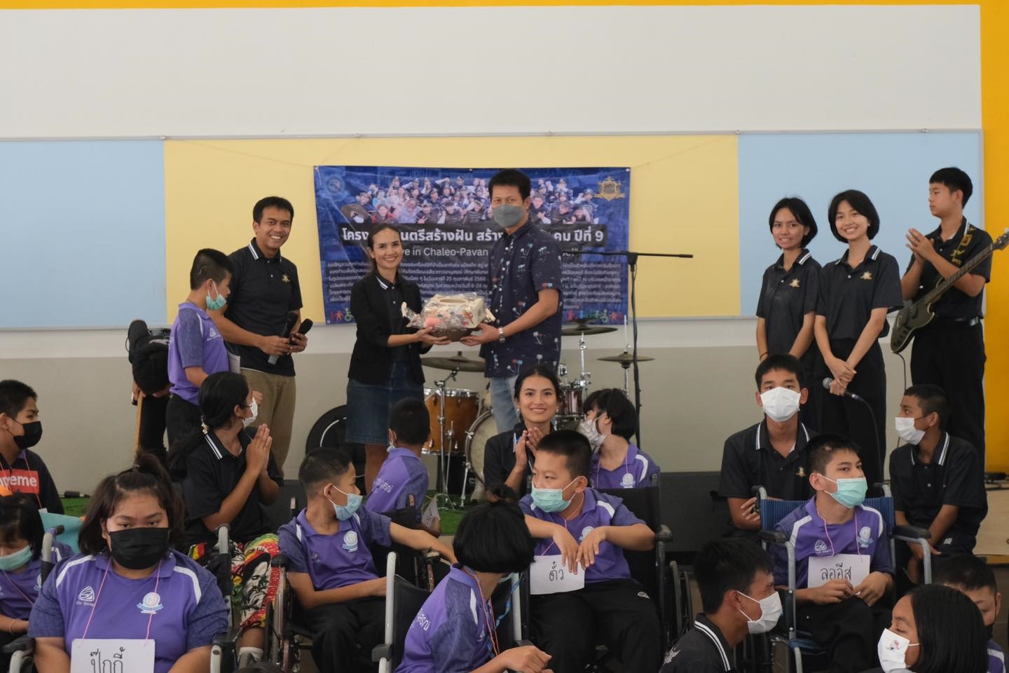 5/2/66 ชมรมดุริยางคศิลป์สากล โรงเรียนสิงห์สมุทร เดอะซาวด์ออฟสิงห์สมุทร จัดกิจกรรมโครงการดนตรีสร้างฝัน สร้างสรรค์สังคมปีที่ 9