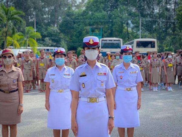 1/12/65 พิธีเปิดกอง ค่ายลูกเสือสมุทร ระดับชั้นมัธยมศึกษาปี 3